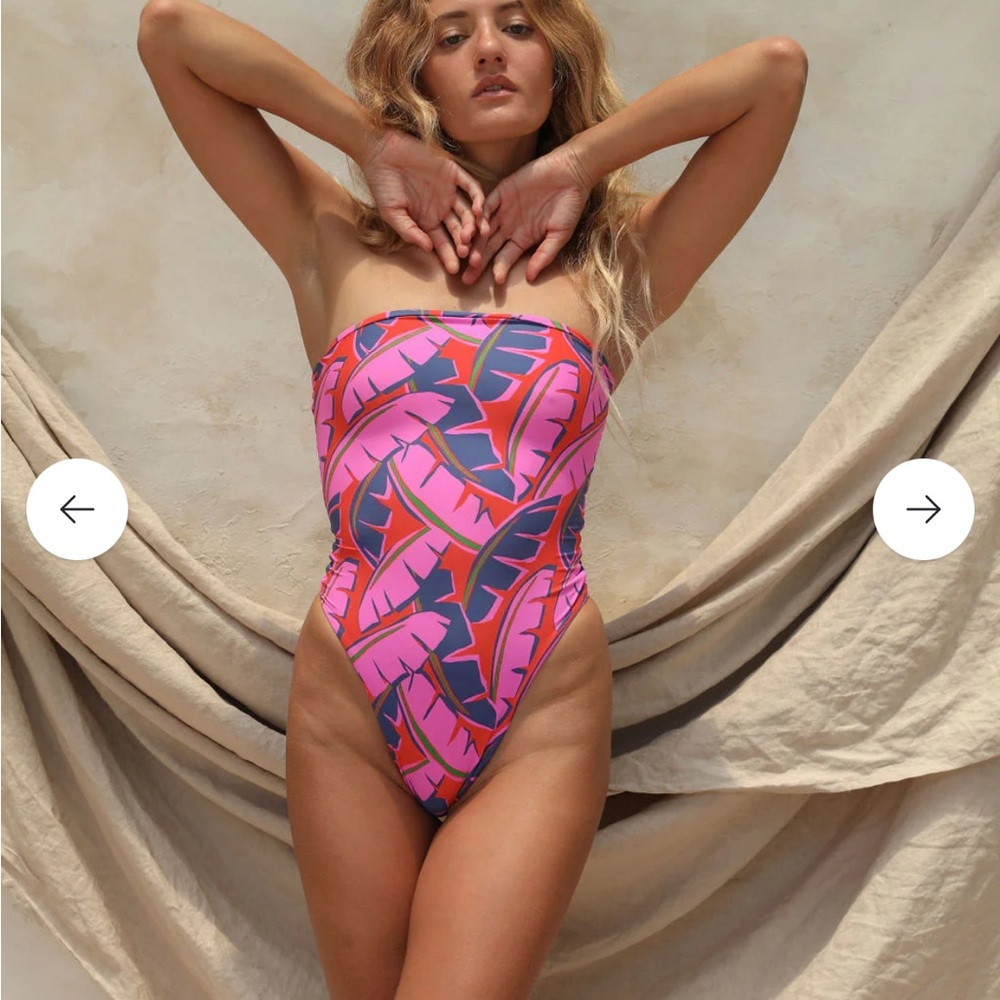 Stone Fox Swim Vibrant Pink and Blue One Piece